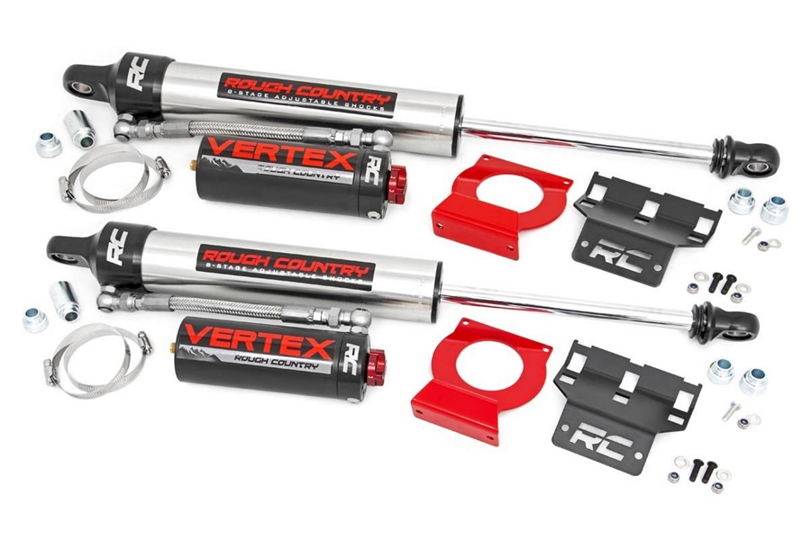 Rough Country Front Adjustable Vertex Shocks - 6in Lift - JT/JL   