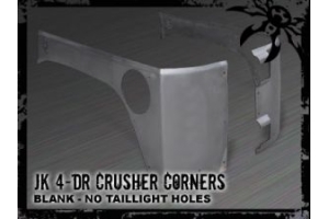 Poison Spyder Customs Crusher Corners w/No Taillight Holes Bare - JK