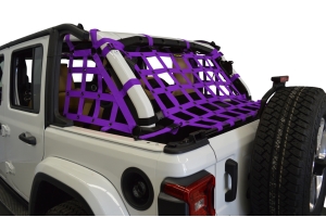 Dirty Dog 4x4 3pc Cargo Side Netting Kit, Purple - JL 4Dr