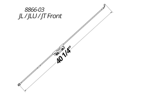 Synergy Manufacturing Stainless Braided Brake Line Kits, Front - JL/JLU/JT