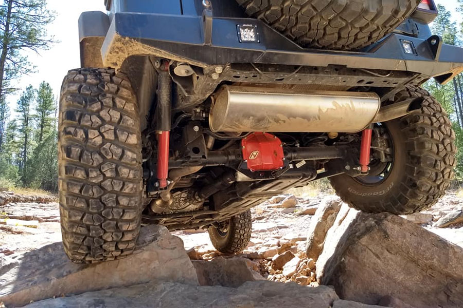 Next Venture Motorsports Rear Diff Skid & Pinion Guard M220 - Bare Metal - JL/JT