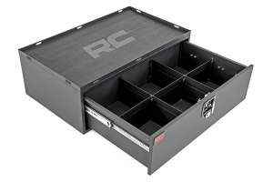 Rough Country Metal Storage Box w/ Slide Out Drawer - JL w/o Subwoofer