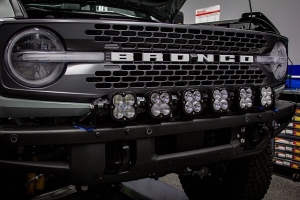 Baja Desgins 6 XL Series Linkable Light Bar Kit w/ Upfitter  - Ford Bronco w/ Steel Bumper