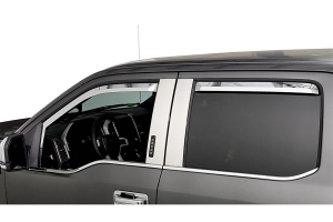 Putco Element Chrome Window Visors - Set of 4 - JT/JL