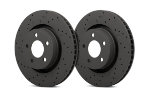 Hawk Performance Talon Street Front Rotors - Cross-Drilled and Slotted - JT/JL