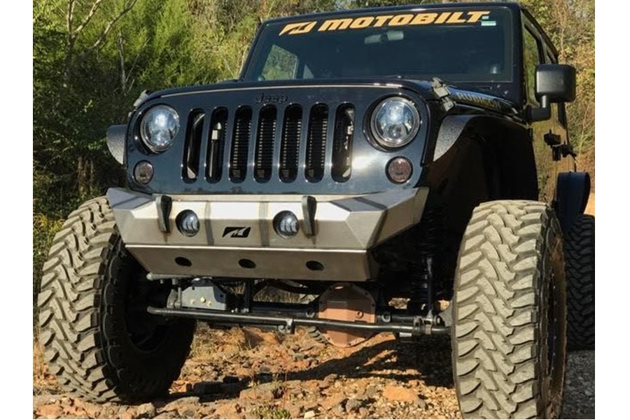 Motobilt Hammer Series Front Bumper Skid Plate - Bare Steel - JK 