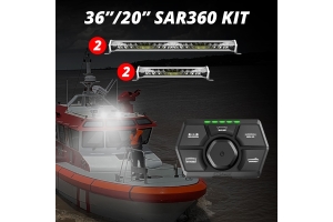 XK Glow White SAR360 4pc Search and Rescue Light Bar Kit (2x 36in Bar and 2x 20in Bar)