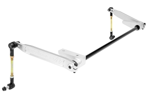 RockJock Front Antirock Sway Bar Kit w/ Aluminum Bars and Brackets - JK 