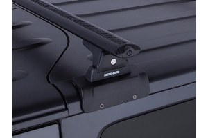 Rhino Rack Vortex RLT600 2-Bar Back Bone Roof Rack - Black - JK 2Dr