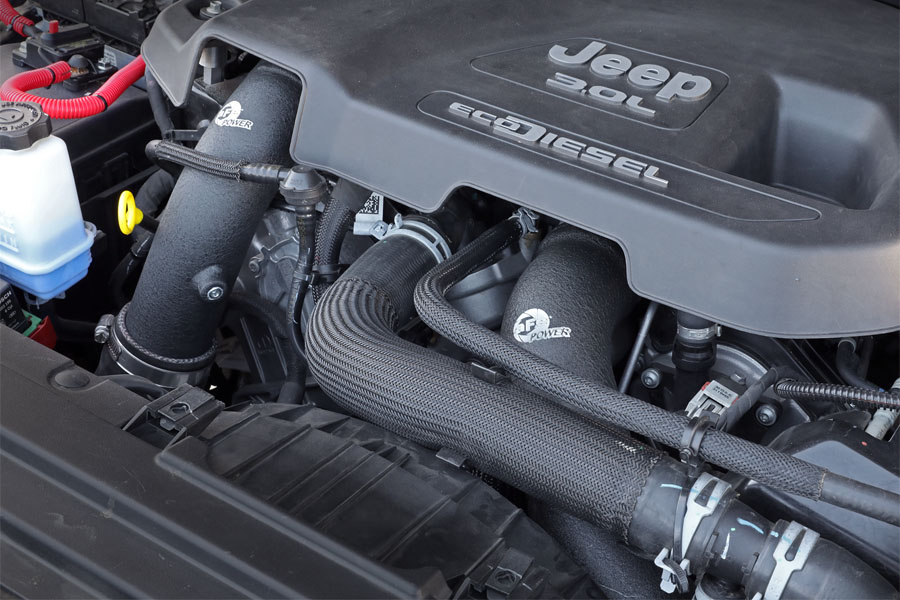 aFe POWER BladeRunner 3in Hot and Cold Charge Pipe Kit - Black - 2021-23 JT / 2020-23 JL Diesel