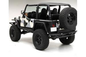 Smittybilt SRC Rear Bumper Hitch and Tire Carrier - TJ/LJ/YJ