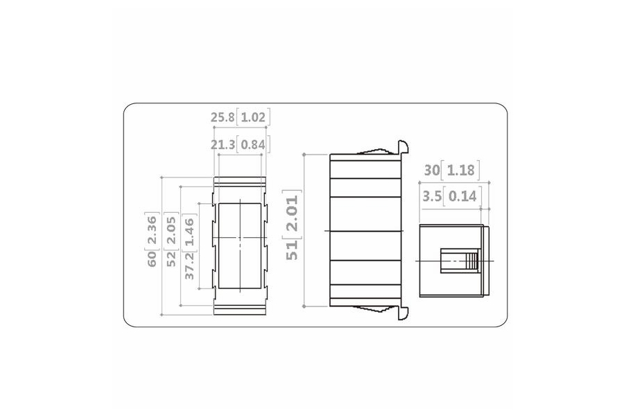 Bulldog Winch Switch Mounting Panel - Middle 