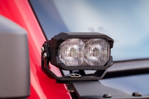 Morimoto 2Banger Off-Road LED Pods, HXB Wide Beam Optics, White