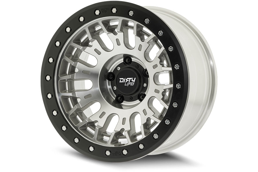 Dirty Life DT-3 9317 Series Beadlock Wheel, 17x9 5x5 -38mm - Machined - JT/JL/JK