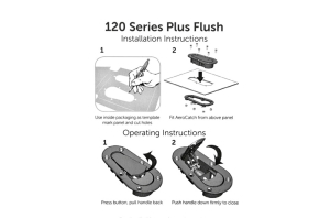 Anderson Composites AeroCatch Flush Hood Latch and Pin, Black - No lock