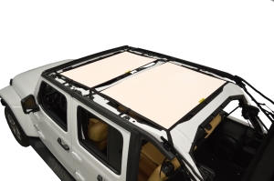 Dirty Dog 4x4 Sun Screen Front and Rear - Sand - JL 4DR