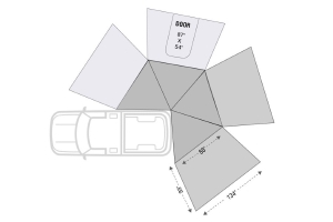 Nomadic 270 LT Awning Wall 1 Passenger Side