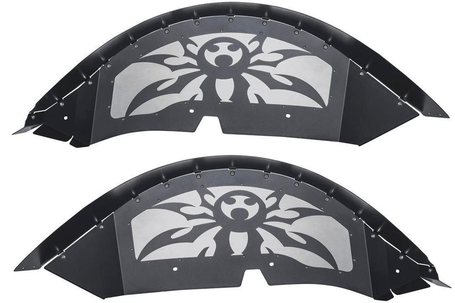 Poison Spyder Rear Inner Fender Liners - Black - JL/JT