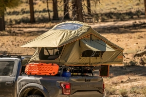 Roam Vagabond Rooftop Tent w/Annex - Forest Green/Hyper Orange