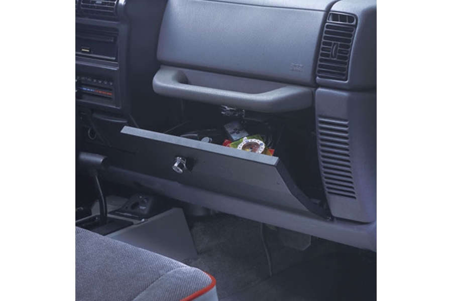 Tuffy Security Steel Glove Box - Charcoal - LJ/TJ