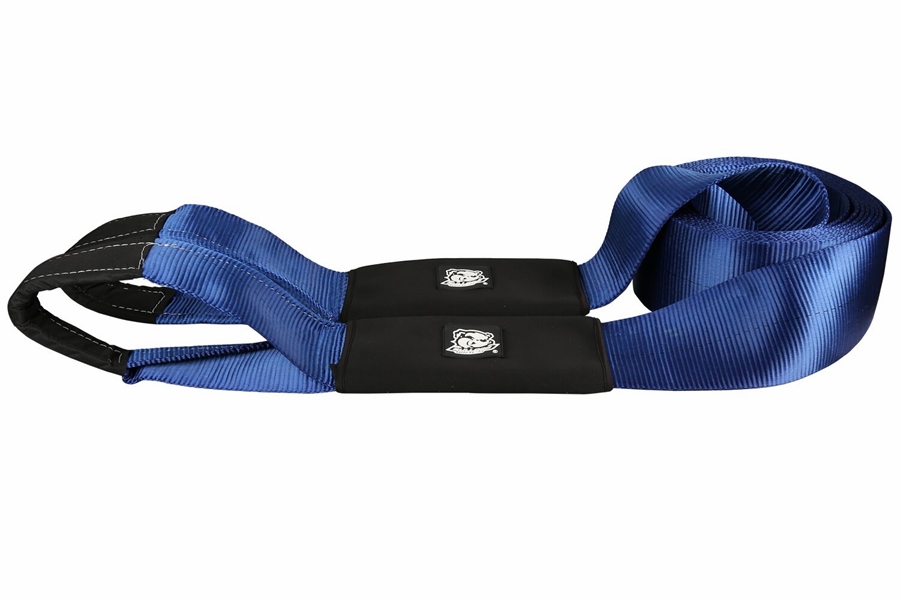Bulldog Winch Recovery Strap - 6in x 30ft - 20000lb WLL