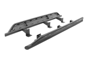 Go Rhino Dominator Frame Mounted Rock Sliders, Black Powder Coat   - Bronco 4dr 2021+