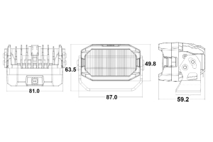 Morimoto 2Banger HXB A-Pillar Kit -White Combo Beam - JK