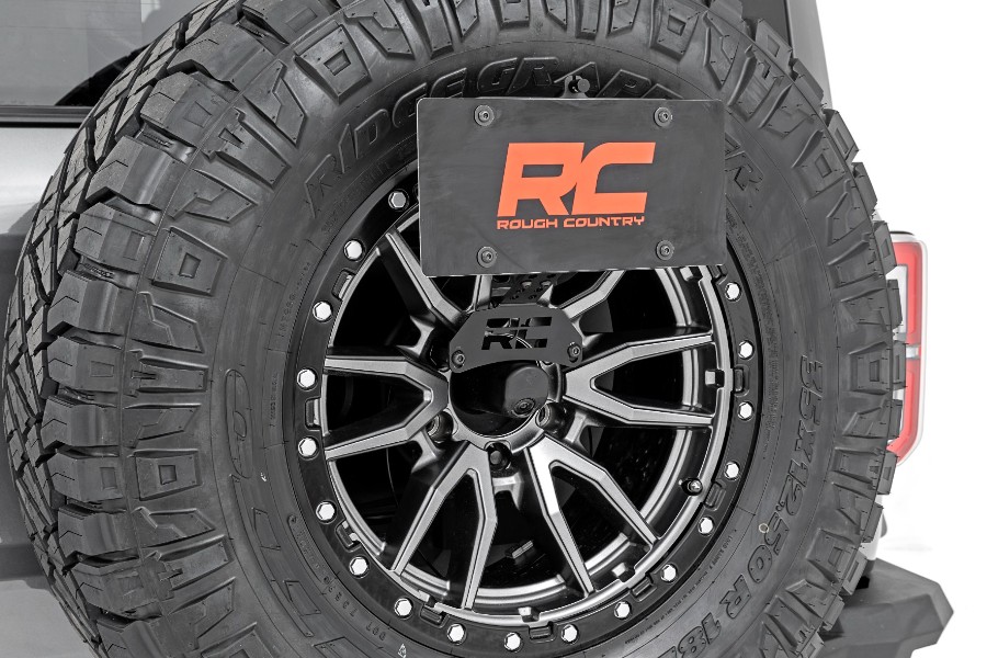 Rough Country 6in Slim Line Black Series Flood Cubes, Rear Bumper - Bronco 2021+