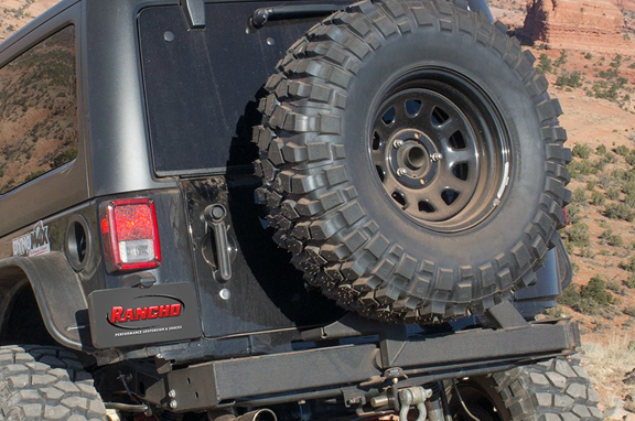 Rancho Performance Rear Bumper with Tire Carrier ROCKGEAR - JK