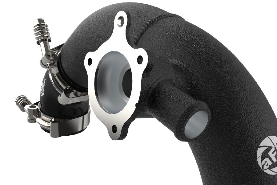 AFE Power BladeRunner 2 1/2in - 2 3/4in  Aluminum Hot Charge Pipe Black - Bronco 2.3L 2021+