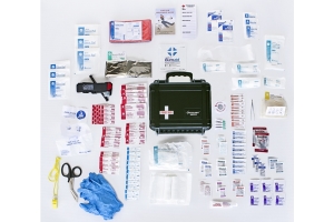Outer Limit Supply Waterproof Individual First Aid Kit - Blue