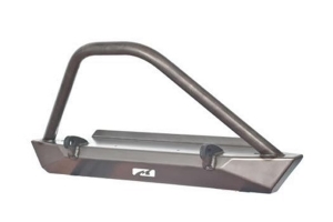 Motobilt Mid-Width Front Bumper w/ Stinger - Bare Steel  - LJ/TJ/YJ
