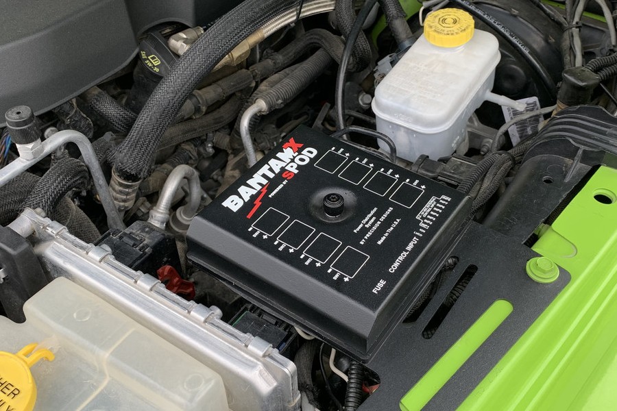 sPOD BantamX w/ Blue LED Switch Panel - JK 2009-2018