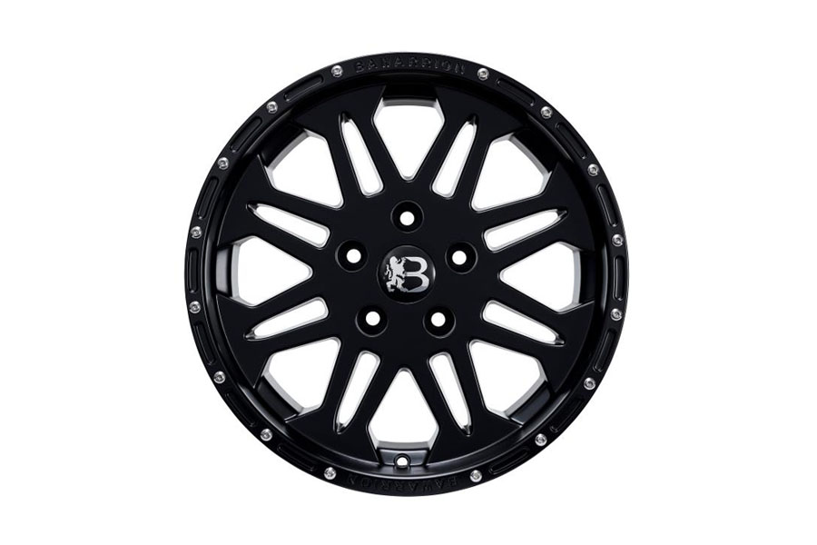 Bawarrion Coffi` 17x8.5 5x5 10mm Wheel - Matte Black w/ Chrome Logo - JL/JT/JK