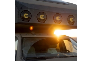 KC HiLiTES SlimLite 8in LED Light Cover - Black