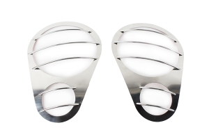 Kentrol Headlight Guard Set - Polished Silver  - JK 