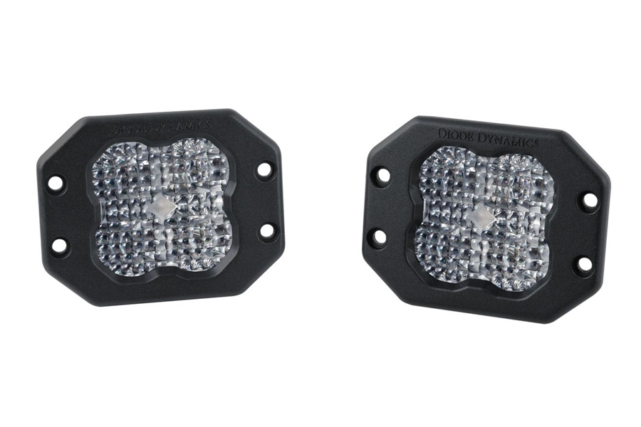 Diode Dynamics SS3 Pro Flush Mount LED Pods, RBL White - Flood
