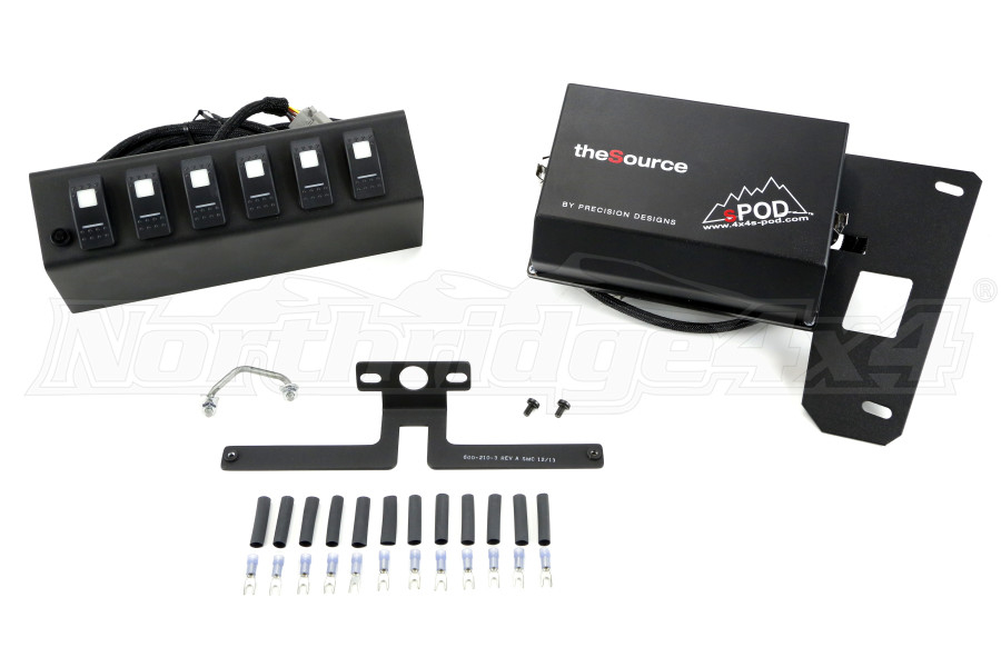Jeep JK SPOD 6 SWITCH SYSTEM WITH DOUBLE LED LIGHT CONTURA ROCKER