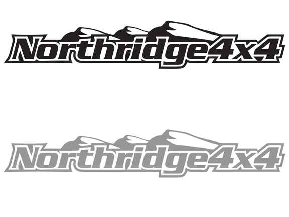 Northridge4x4 Sticker Silver 6.5in