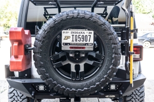 LOD Spare Tire License Plate Relocation Kit, Black - JL