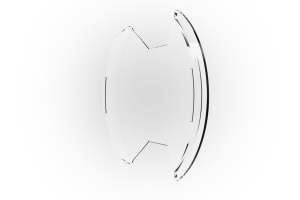 KC HiLiTES SlimLite 8in LED Light Shield - Clear