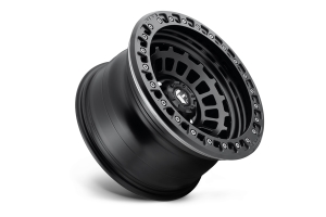 MHT FUEL Zephyr Beadlock Wheel D101 Matte Black W/ Matte Black Ring 17x9 5x5 - JT/JL/JK