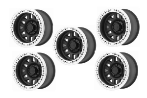 KMC Wheels KM229 Machete Beadlock Black Wheel Package - JT/JL/JK