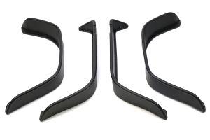 Bushwacker Flat Style Fender Flare Set Matte Black - LJ/TJ