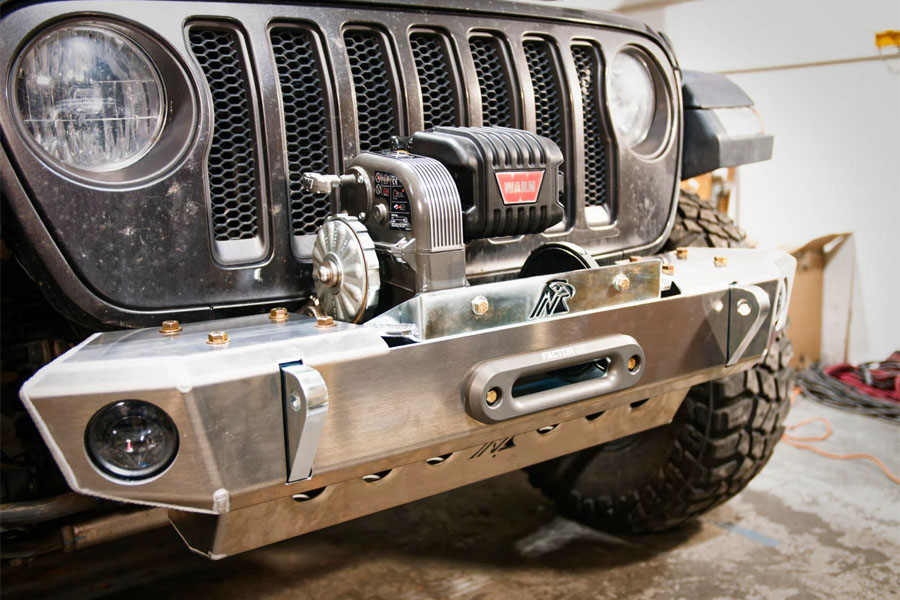 Next Venture Motorsports 8274 Aluminum Front Bumper Only - Bare - JL/JT
