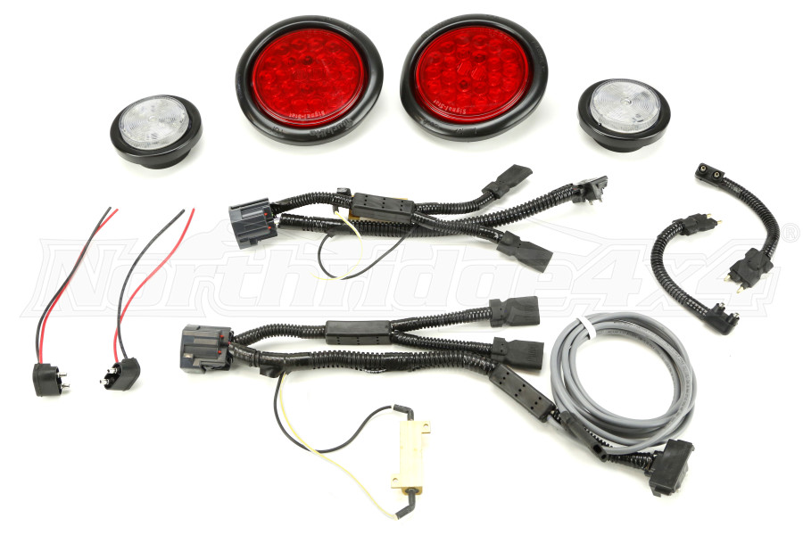 Jeep Jk Poison Spyder Led Tail And Reverse Lights Wharness Kit Jeep Rubicon 2007 2018 41 08 010 Northridge4x4