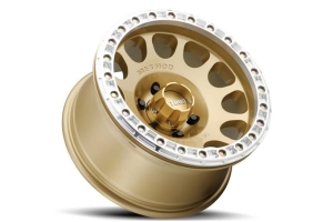 Method Race Wheels MR105 Beadlock Wheel, Gold - 17x9 5x5  - JT/JL/JK