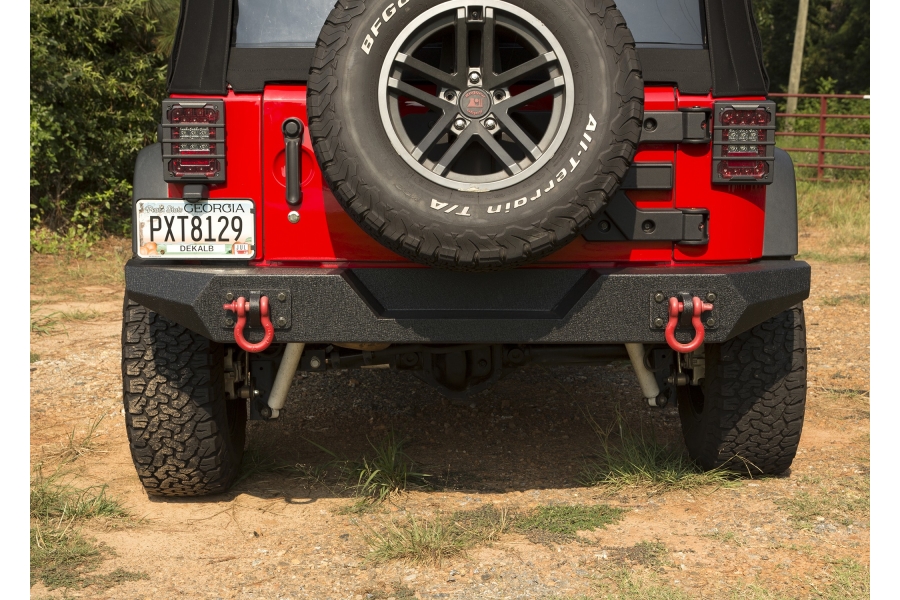 Jeep Jk Rugged Ridge Spartan Full Width Rear Bumper Jeep Rubicon 2007 2018 11548 20 Northridge4x4