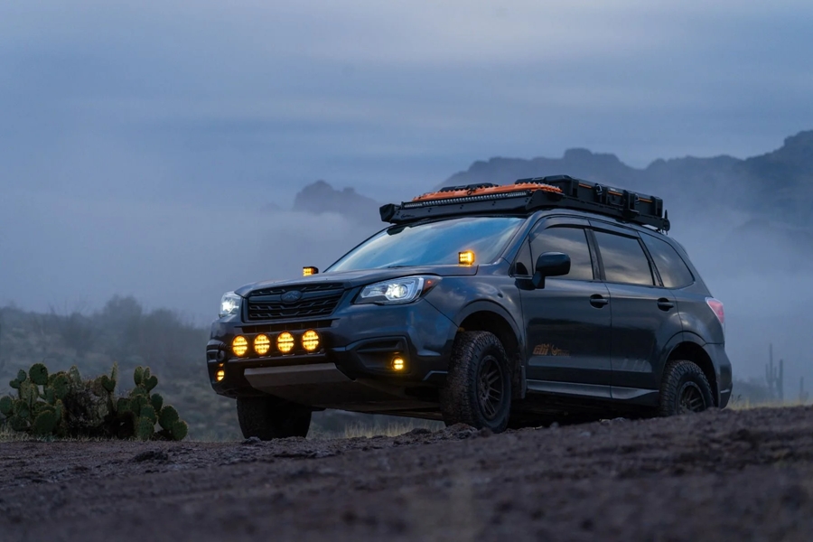 Rigid Industries D-SS LED Spot Lights w/ Amber PRO Lens - Pair