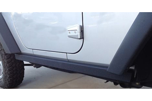 Smittybilt SRC Classic OE Style Side Rails Black - JK 2dr